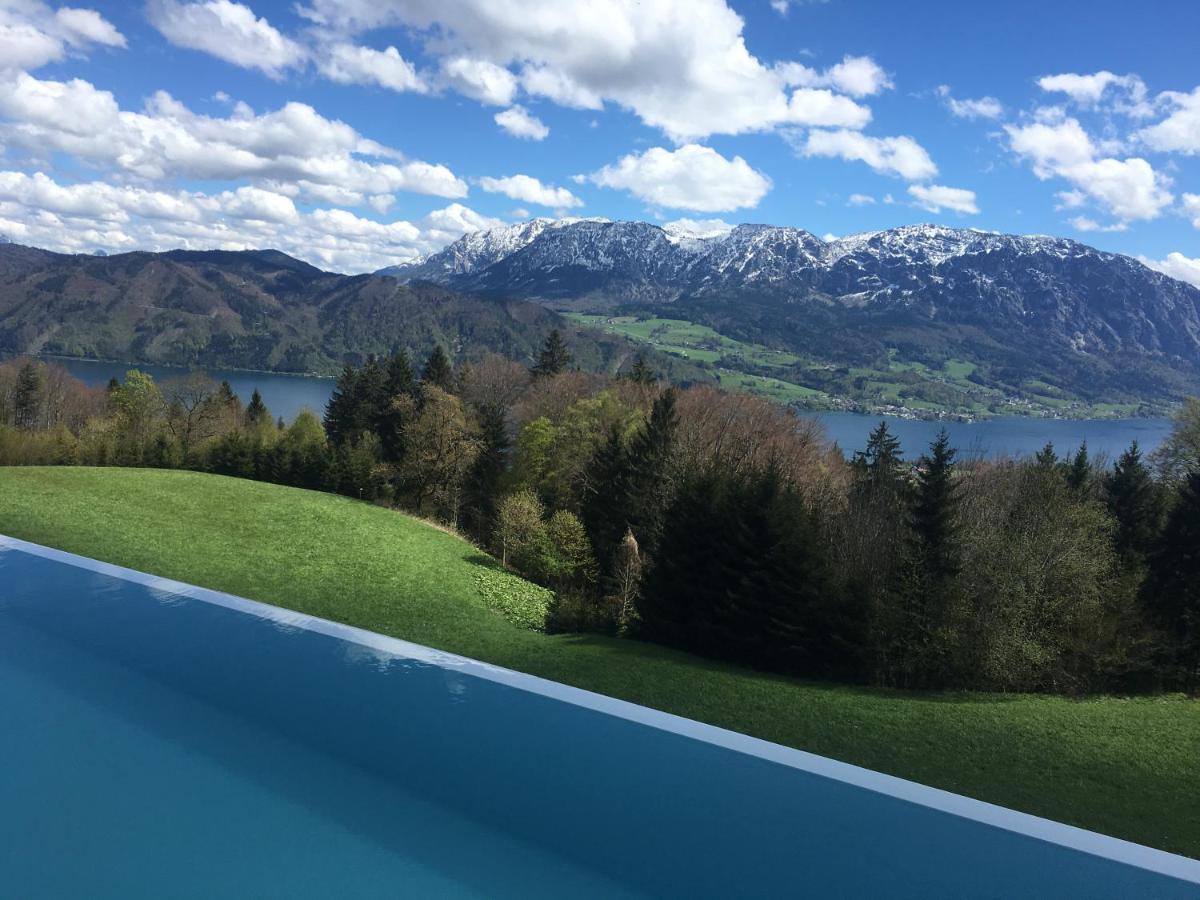 Attersee Luxury Design Villa With Dream Views, Large Pool And Sauna Nussdorf am Attersee Exterior photo